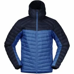 Deals ✔️ Bergans Røros Down Light Jacket with Hood Men strong blue/navy 🤩