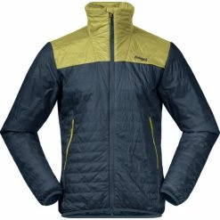 Best Sale 👍 Bergans Røros Light Insulated Jacket Men orion blue/green oasis ⭐