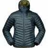 Best deal 🧨 Bergans Senja Light Hooded Down Jacket Men orion blue/green oasis 👏 -Outlet Down Jackets Store bergans senja light hooded down jacket men orion blue green oasis 1