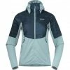 Flash Sale 🔥 Bergans Senja Midlayer Hooded Jacket 👩 Women misty forest/orion blue 🧨 -Outlet Down Jackets Store bergans senja midlayer hooded jacket women misty forest orion blue 1