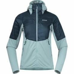 Flash Sale 🔥 Bergans Senja Midlayer Hooded Jacket 👩 Women misty forest/orion blue 🧨