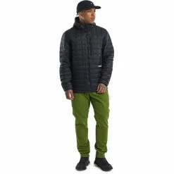Cheapest 🤩 Burton Mid-Heat Insulated Hooded Down Jacket Men true black 🛒 -Outlet Down Jackets Store burton mid heat insulated hooded down jacket men true black 4