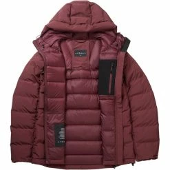 Brand new ⌛ Föhn Bonded Down Jacket Men burgundy ✨ -Outlet Down Jackets Store foehn bonded down jacket men burgundy 3
