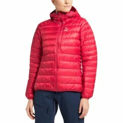Buy 🎉 Haglöfs Roc Down Hood 👩 Women scarlet red 👍 -Outlet Down Jackets Store hagloefs roc down hood women scarlet red 3