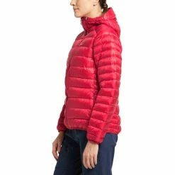 Buy 🎉 Haglöfs Roc Down Hood 👩 Women scarlet red 👍 -Outlet Down Jackets Store hagloefs roc down hood women scarlet red 5