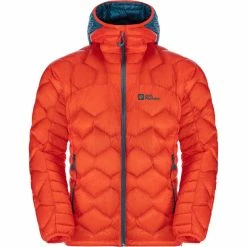 Best Sale ✔️ Jack Wolfskin Alpspitze Down Hoody Men wild brier ⭐