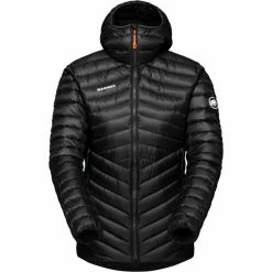 Cheap 🔥 Mammut Broad Peak IN Hooded Jacket 👩 Women black-white 🔥