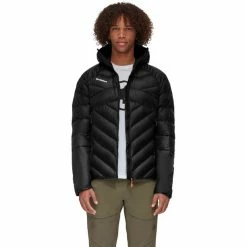 Outlet Down Jackets Store -Outlet Down Jackets Store mammut taiss in hooded jacket men black 2