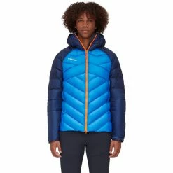 Best Sale 🔥 Mammut Taiss IN Hooded Jacket Men ice/marine 🧨