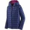 Promo ⌛ Patagonia Down Sweater Hoody 👩 Women blue/SNDB 🎁 -Outlet Down Jackets Store patagonia down sweater hoody women blue sndb 1