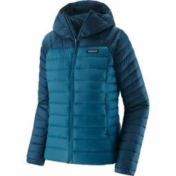 Discount 👏 Patagonia Down Sweater Hoody 👩 Women blue/WAVB 🔥