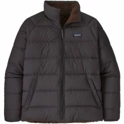Best deal 😉 Patagonia Silent Down Reversible Jacket Men black/INBK 🔔 -Outlet Down Jackets Store patagonia silent down reversible jacket men black inbk 3