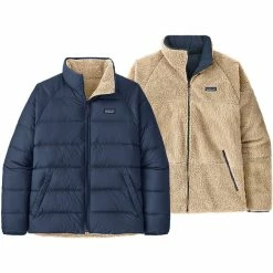 Wholesale โ Patagonia Silent Down Reversible Jacket Men blue/NENA ๐งจ