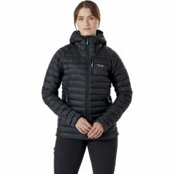 Best deal ✨ Rab Microlight Alpine Long Jacket 👩 Women black ✔️ -Outlet Down Jackets Store rab microlight alpine long jacket women black 3