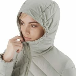 Cheapest 👍 Salomon Transition Down Hoodie 👩 Women wrought iron 🎁 -Outlet Down Jackets Store salomon transition down hoodie women wrought iron 4