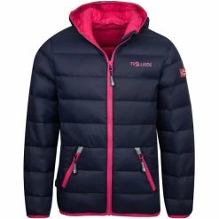Best deal 🥰 TROLLKIDS Dovrefjell Jacket Kids navy/magenta 😉