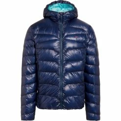 Best Sale ⭐ Y by Nordisk Stoke Ultralight Down Hooded Jacket Men eblu/blat 😉